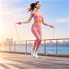 Generic 1 corda per saltare regolabile in PVC leggero antiscivolo maniglie ergonomiche resistenti ai grovigli per cardio fitness