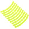 Toyvian Adesivo Riflettente Arancione per Ruote, Resistente all'Usura in Plastica,