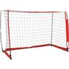 Plumbpyr Porta da calcio 366,5 x 91 x con telaio in acciaio, pieghevole, con rete in poliestere e borsa per il trasporto, trasportabile per allenamento, tempo libero, giardino, scuola, club