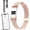WeBeqer Fitness Tracker Smart Band Donna Uomo, Braccialetto Fitness Smartband con Contapassi, Cardiofrequenzimetro, SpO2, Monitoraggio del Sonno, Modalità Sport Multiple, IPX8, Bluetooth Android iOS