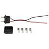BildeeMait Molla base per bicicletta elettrica Silverfish Box Nero | Adatto per scatola di pesciolini d'argento, finitura nera, mix di plastica di alluminio, connessione sicura
