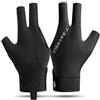 Generic Guanto da biliardo per mancini, elastico, traspirante, con design antiscivolo, per controllo professionale della stecca da biliardo, colore nero