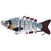 Generic 1pc 6-Segmented Fishing Lure Multi Joint Fish Bait per acqua dolce salata trota spigola
