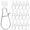 DIYEAH 25 Pezzi Connettore a Spillo da Pesca Rinforzato Doppia Chiusura | ABS e Metallo, Bianco, Connessione Sicura e Stabile, Accessorio per Lenza Design Anti Scivolo