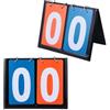 Amosfun 2 Pezzi Tabellone Segnapunti Basket 2 Cifre, Doppia Faccia, Manuale | Pvc, Aggiornamento Rapido del Punteggio, Distinzione Squadre, per Eventi Comunitari All'aperto, Set