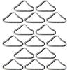 SAFIGLE 15 Pezzi Triangolo di Ricambio per Trampolino, Acciaio Zincato | Rete e Telo del Trampolino, Sostituzione Rapida, Stabilità Migliorata, Installazione Semplice, Argento