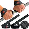 MuscleForge Straps Palestra per Stacchi - Fasce Polsi Donna e Uomo - Lifting Straps e Cinghie Sollevamento Pesi - Fascette Palestra Professionali, Nero e Rosa 2 Pezzi