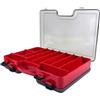 GANAZONO Cassetta per Esche da Pesca Portatile, Organizer Rosso in Plastica | Compatta e Facile da Trasportare, per Organizzare Artificiali, Uso Outdoor, Adatta a Pescatori e Gare