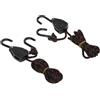 ULTECHNOVO 2 Paia Corda Carrucola Regolabile per Kayak e Canna 1/8 Pollice | Portata 68kg, Chiusura Rapida e Rilascio Facile, Ganci e Carrucola, Nero
