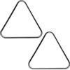BESTOMZ 2 Pezzi Triangolo da Mini Biliardo in Plastica per Palle 25mm, Nero | Telaio Triangolare Leggero, Presa Ergonomica e Finitura Liscia, per Tavoli Piccoli in Casa e Sale Gioco