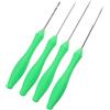 TOYANDONA 4 Pezzi Aghi per Alimentazione da Pesca Fishing Lure Bait Needle Plastica e Acciaio Inossidabile Verdi Compatti per Pesca