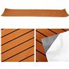 Tbest Eva Tappetino per Pavimento Barca 240x45cm Cuscinetto Antiscivolo | Marrone, spessore 0,6 cm, assorbente antiurto, supporto adesivo, facile da installare, per ponte di yacht, bordo piscina