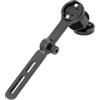 Besttoolifes Supporto regolabile per computer da bici sotto il manubrio | Staffa di estensione in nylon rinforzato compatibile con Garmin per Bryton per igpsport Luce integrata