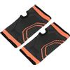 DIYEAH 2 Pezzi Manicotto da Polso Compressivo Traspirante in Nailon | Arancia, Gestione Dell'umidità e Comfort Fresco, per Badminton e Pallavolo, Supporto Leggero