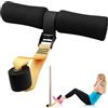 LEKEFETO Nordic Curl - Tracolla regolabile per cricchetto, nordic hammstring ricciolo per sit-up, allenamento del tronco, nordic curl, squat spagnolo, ecc. fino a 180 kg con clip per porta, dispositivo fitness