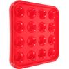 DEARMAMY Vassoio per Palline da Biliardo, Rosso, in Pp, per Casa | Organizza Ordine, Adatto a Palline Standard, per Sala Giochi e Tavolo Domestico, Struttura Robusta