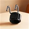 Generic Ganci imbottiti per sollevamento pesi, cinghie da polso con doppio gancio in acciaio solido, cinghia di supporto per polso in nylon, gancio di supporto per allenamento, per stacchi da sollevamento