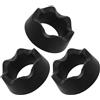 GALPADA 3 Pezzi Supporto per Pallone da Calcio e Pallavolo in Plastico Nero | Base Stabile, Compatibilità, Portatile e Salvaspazio, per Palestra e Casa, Design Elegante