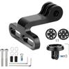 Accarugty Supporto per manubrio del computer da bici in lega di alluminio | Supporto per luce anteriore per Garmin Bryton per wahoo MTB Road Bike Accessorio
