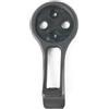 Besttoolifes Supporto GPS per bici in nylon con supporto luce 75g | Adatto per Garmin, Bryton, Cateye, interfaccia quarto di giro, blocco sicuro, uso su strada e MTB