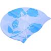 BESTonZON Cuffia da Nuoto in Silicone, Protezione Solare | Design Originale Copriorecchie, Colore Blu, Aspetto , per Adulti, Accessorio Nuoto Pratico