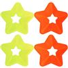 TOPBATHY 4 Pezzi Disco Segnalatore PE r a llenamento Calcio a Stella | Base Baseball e Hockey, Uso Indoor, Giallo e Verde, Bordo Spesso e Largo, Resistente al Passaggio