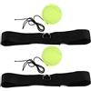 AMONIDA Boxing Reaction Ball con Fascia per Testa, Verde Fluorescente | Allenamento veloce, coordinazione occhio-mano, adatto per arti marziali, facile da usare, adulto, adatto ai bambini