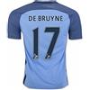 EVEKJSA-JERSEY 2016 2017 Manchester City FC 17 Kevin De Bruyne casa Calcio Maglia in Blu per Nuova Stagione