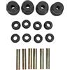 Klanata Kit boccola Molla a Balestra Posteriore per Carrello da Compatibile con EZGO RXV Elettrico e Gas dal 2008 in Poi, 620160 624030 620161 Set di boccole e Manicotti di Ricambio