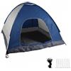 Relaxdays Tenda da campeggio pop-up, 135 x 200 x 200 cm, impermeabile, istantanea, piccola, UV 50+, blu