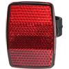 Generic Riflettore di segnalazione bianco e rosso, supporto per manubrio anteriore, accessorio posteriore per bicicletta per la sicurezza