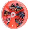 Generic Perline da pesca a occhio di pesce di colore misto, 135 pezzi, 4 mm/5 mm/6 mm/8 mm, apertura liscia, nessun danno al filo, suono nitido, copertura completa, adatte per ruscello, piscina, lago, fiume