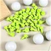 Generic Confezione da 50 tee da golf in silicone, 2,49 cm, verdi, riutilizzabili | Tee, silicone verde, per legno e ferro, portatile, resistente, facile da individuare sul tappeto erboso
