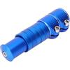 JECOMPRIS Rialzo Manubrio Bici Mountain Bike Regolabile in Lega di Alluminio Blu | Estensione per Tubo Sterzo Anteriore, Altezza Variabile, Resistente alla Corrosione, Struttura Robusta