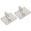Brrnoo Occhiello in Acciaio Inossidabile 2 Pezzi Hardware Marino per Un Fissaggio Sicuro su Yacht e Barche (50 X 60 mm/2,0 X 2,4 Pollici)