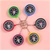 Generic Portachiavi tascabile con mini bussola, per arrampicata, ciclismo, viaggi, campeggio, navigazione (1 pezzo casuale)