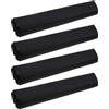 HOMSFOU 4 Pezzi Cuscino per Squat Bilanciere, Protezione Spalle e Collo | Schiuma Spugna Nera, Design Ergonomico Portatile, per Home Gym e Palestra, Igiene Facile