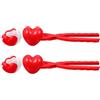 TAXTYHRE 2 Pezzi Cuore Macchina per Palle di Neve, Forma di Cuore Muffa Palla di Neve, Clip della Palla di Neve, Stampo per Creatore di Palle di Neve, Adatto per Battaglie a Palle di Neve