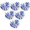 GLEAVI 6 Pezzi Pompom da Cheerleading Blu in Plastica | Riutilizzabile, Effetto Brillante e Stimolazione Visiva e Tattile, Accessorio per Squadra e Tifo