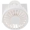 Ciieeo Ventilatore Mini a Clip Solare Ricaricabile Bianco per Escursioni | Usb, Funzionamento Silenzioso, Design Leggero, Abs, Uso Quotidiano e Hiking, Capacità 300mah-500mah