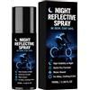 Generico Smalti Riflettenti Spray per Esterni Alta Visibilità Trasparente Lunga | 100ml Spray Notturno per Outdoor Sport Campeggio Ciclismo Passeggiate Corsa Guida Uomo Donna