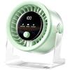 Generic Mini ventilatore da tavolo - 100 velocità ricaricabile USB silenzioso | Mini ventilatore da scrivania con flusso d'aria silenzioso, display digitale e rotazione a 360°, ventilatore USB ricaricabile