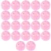 Sosoport 22 Pezzi Pallina da Golf Forata Rosa Pe per Pratica Indoor Outdoor | Fori di Precisione, Costante e Bilanciato, Adatta a Giocatori di Ogni Età e Livello