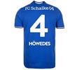 EKUKJS-Sports 2016 2017 Schalke 04 maglietta 4 Benedikt Howedes casa calcio maglia Kit in blu