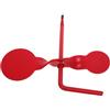 HOMOCONO Bersaglio Avvitabile in Ferro per Pratica all Aperto, Rosso | Montaggio sull Albero, Rotazione Costante, Uso Domestico e Esterno, senza Chiave, Bersaglio Stabile