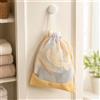Generic Borsa separata trasparente per bagnati e asciutti, organizer per articoli da toeletta con coulisse di grande capacità, per viaggi, nuoto, lavanderia, Giallo, Moda