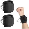 ZRUEWOT 2Pcs Cinghie per Polsi Imbottite in Neoprene Cinghie Fitness con Regolabile e Design Sicuro del Polsino per Allenamenti con Macchine a Cavi e Allenamento di Forza Wrist Straps Gym