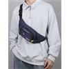 Generic Marsupio a tracolla per uomo e donna, con cinghia regolabile, per allenamento all'aperto, viaggi, casual, corsa, escursionismo, ciclismo (blu scuro)