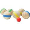 LIFKICH 7 Pezzi Bocce in Legno per Esterno, per Giardino e Spiaggia | Legno Massello, Superficie Liscia senza Sbavature, Gioco la Stagione Calda per Genitori, Rotolamento Colore Casuale