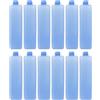 HANABASS 12 Pezzi Blocco di Ghiaccio per Ventilatore Condizionatore, | PE Blu, Formato Compatto e Portatile, per Frigorifero e Trasporto a Freddo